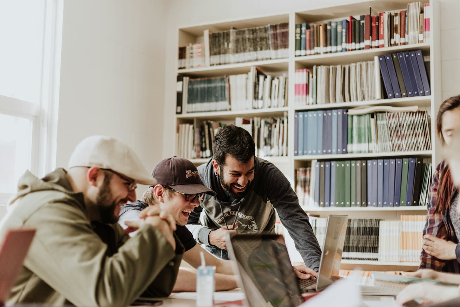 Illustrative photography of people, learning, and industry